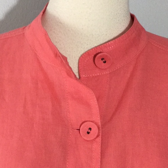 Eileen Fisher 100% Irish Linen Jacket, sz M - Picture 2 of 8